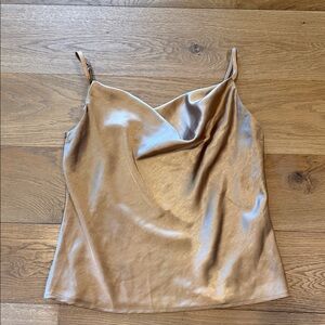 Lovers and Friends Rhodes Bronze Cowl Tank Top - S